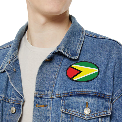 Flag Village Guyana Flag Embroidery Iron-On Patches