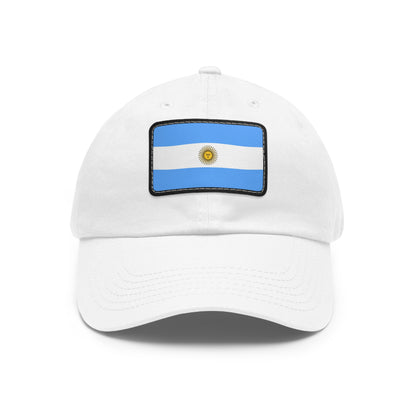 Flag Village Argentina Flag Hat Cap with Leather Patch