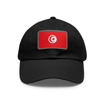 Flag Village Tunisia Flag Hat Cap with Leather Patch