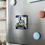 Flag Village Israel Flag Sporting Porcelain Magnet, Square ISR0006