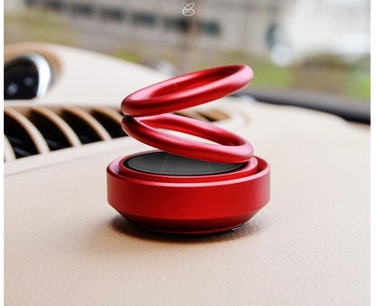 Flag Village Auto Tools Solar Auto Rotation Car Air Freshener Perfume Seat