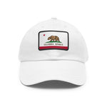 Flag Village USA California State Flag Hat Cap with Leather Patch
