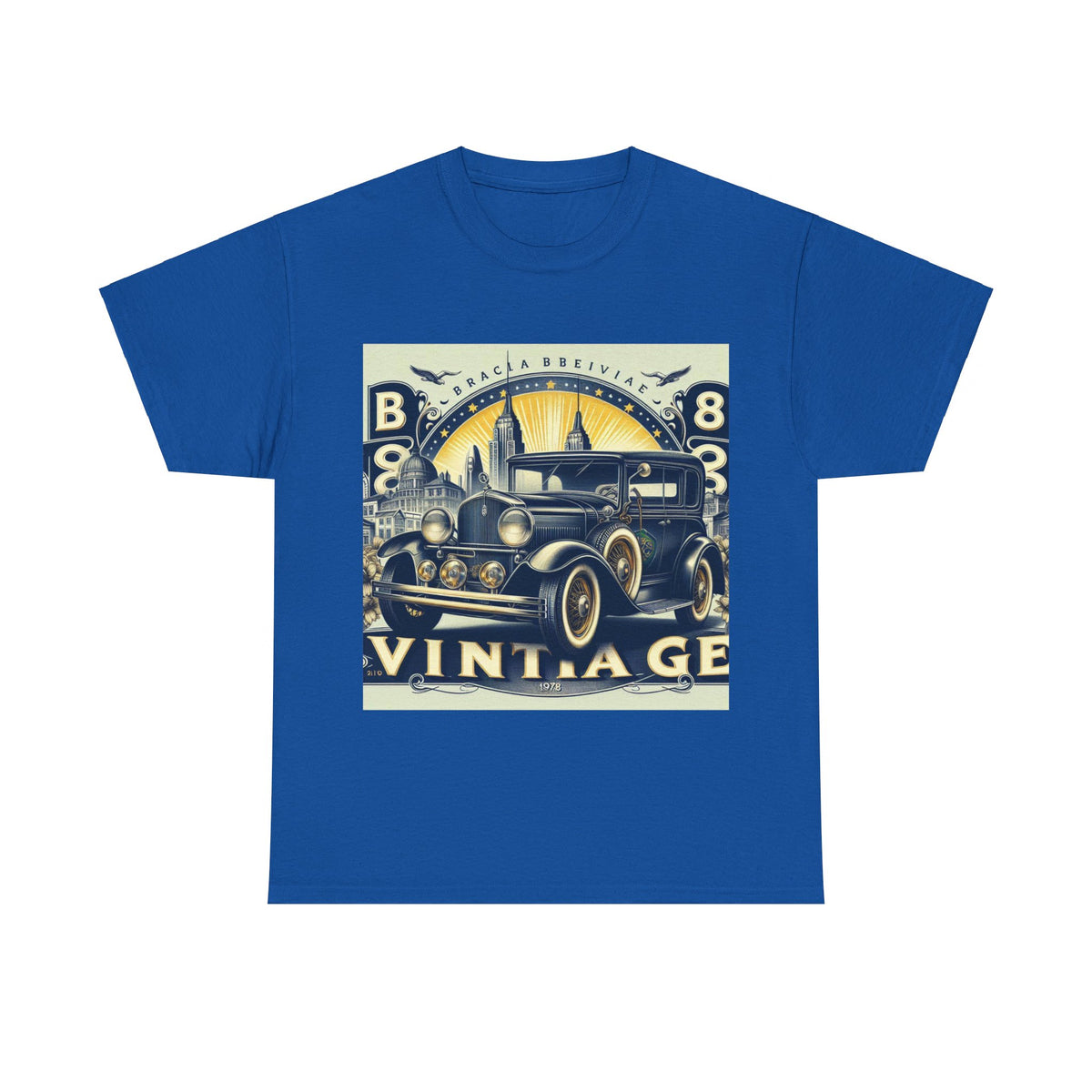 Flag Village Brazil Vintage Car Flag T-SHIRT Heavy Cotton Tee BRA0003