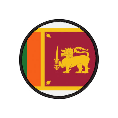 Flag Village Sri Lanka Flag Embroidery Iron-On Patches