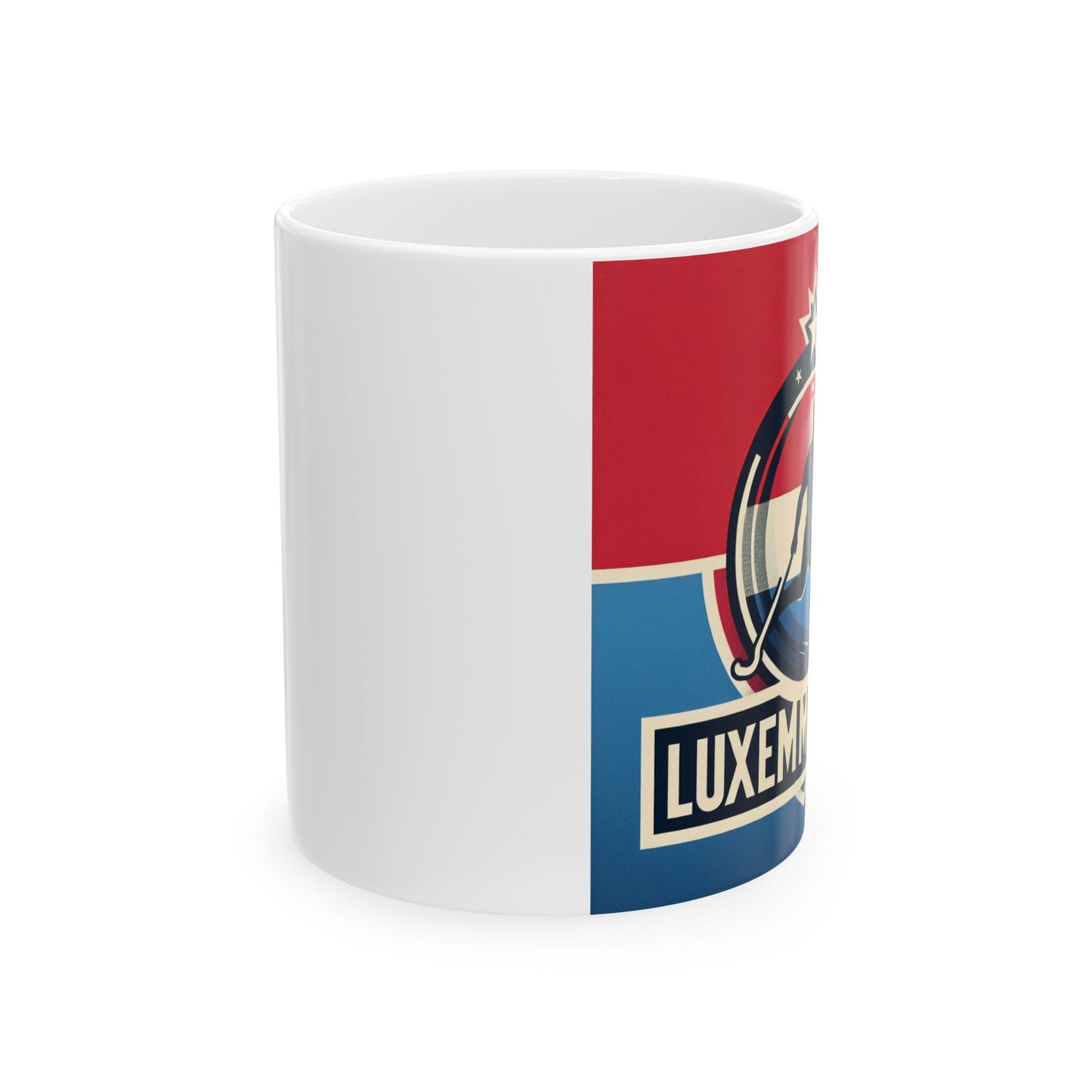 Flag Village Luxembourg Sporting Flag Ceramic Coffee Mug 11oz LUX0007