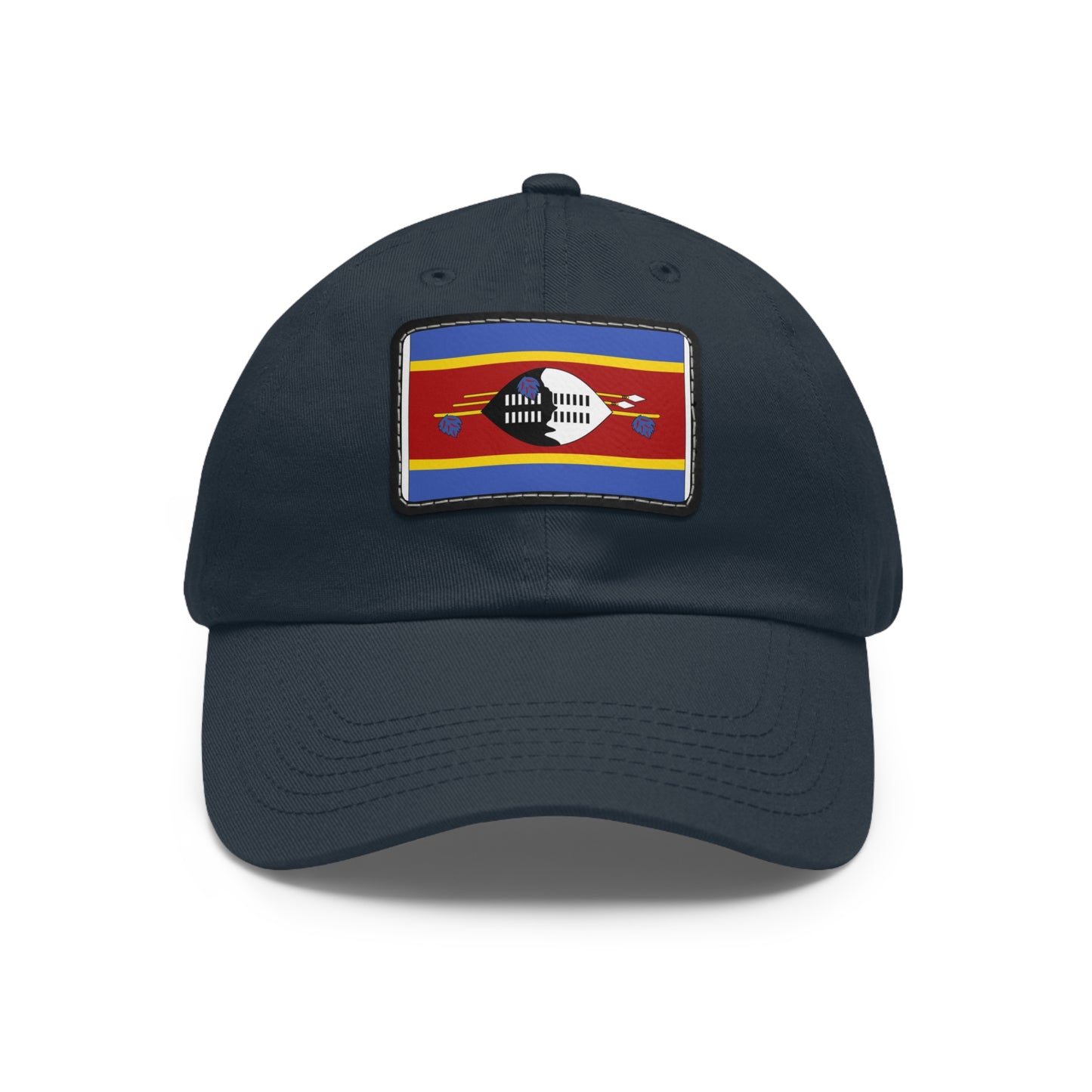 Flag Village Eswatini Flag Hat Cap with Leather Patch