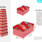 Flag Village Christmas Ten Piece Gift Box Set