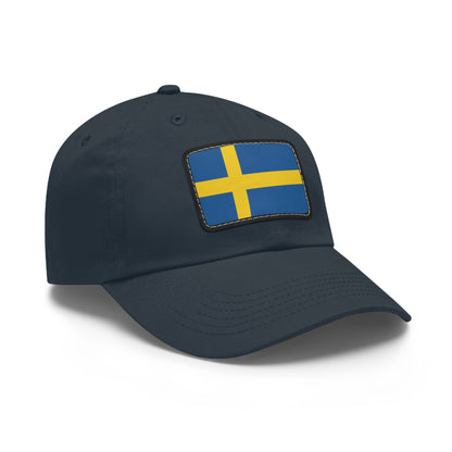 Flag Village Sweden Flag Hat Cap with Leather Patch
