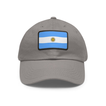 Flag Village Argentina Flag Hat Cap with Leather Patch