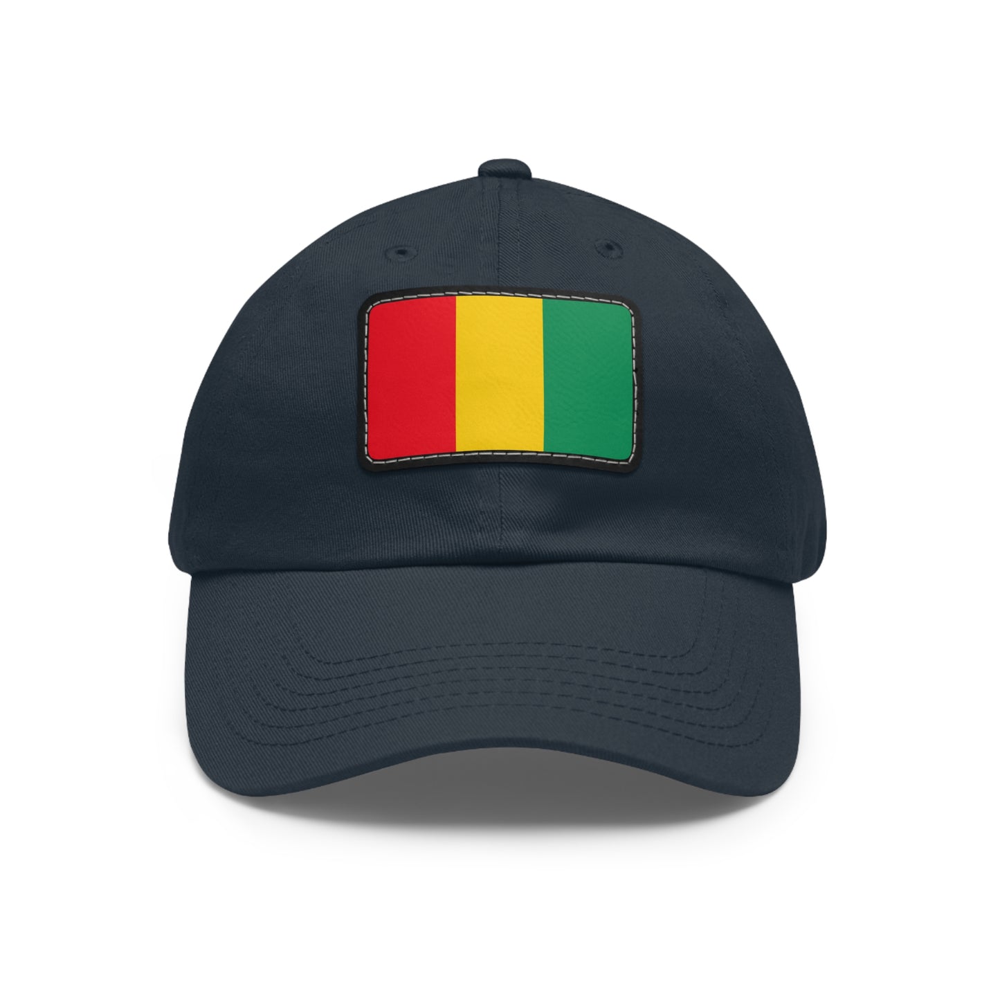 Flag Village Guinea Flag Hat Cap with Leather Patch