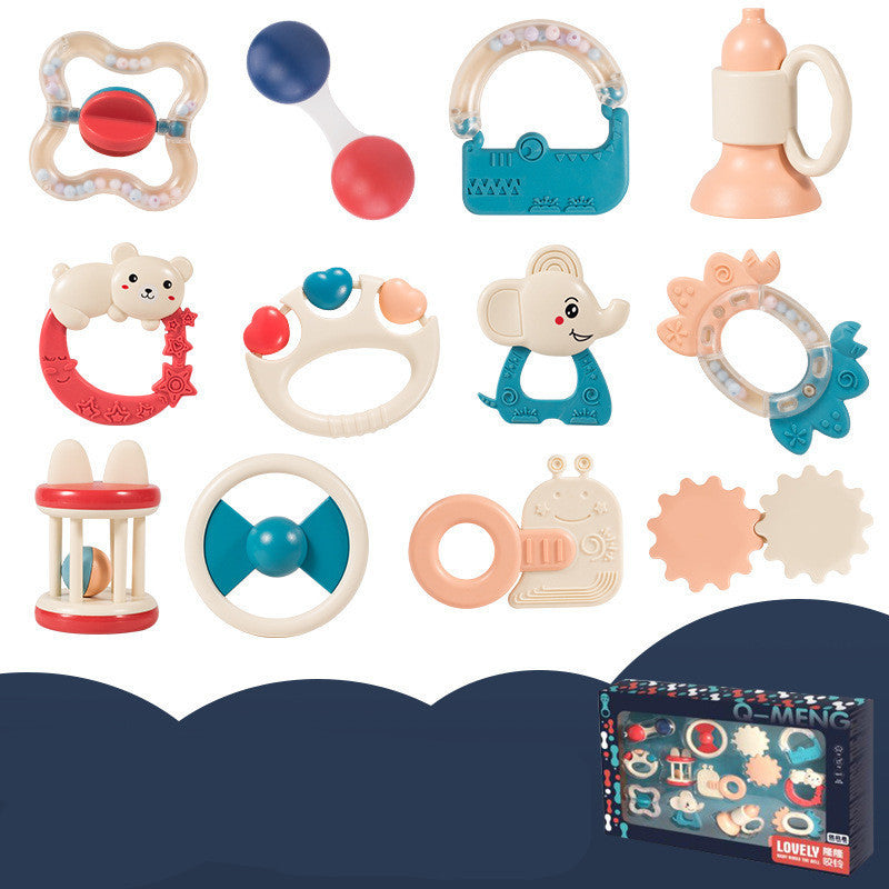 Flag Village Baby Rattle Plastic Toy Gift Box Set