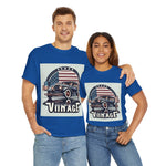 Flag Village USA Vintage Car Flag T-SHIRT Heavy Cotton Tee USA0009