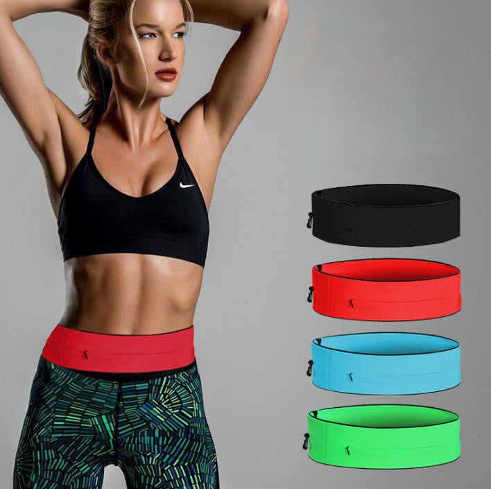 Flag Village Outdoor Sports Waistband Elastic Mobile Phone Bag Sports Belt Bag