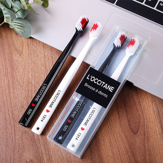 Flag Village Black And White Couple Toothbrush Combination Two Gift Box Set