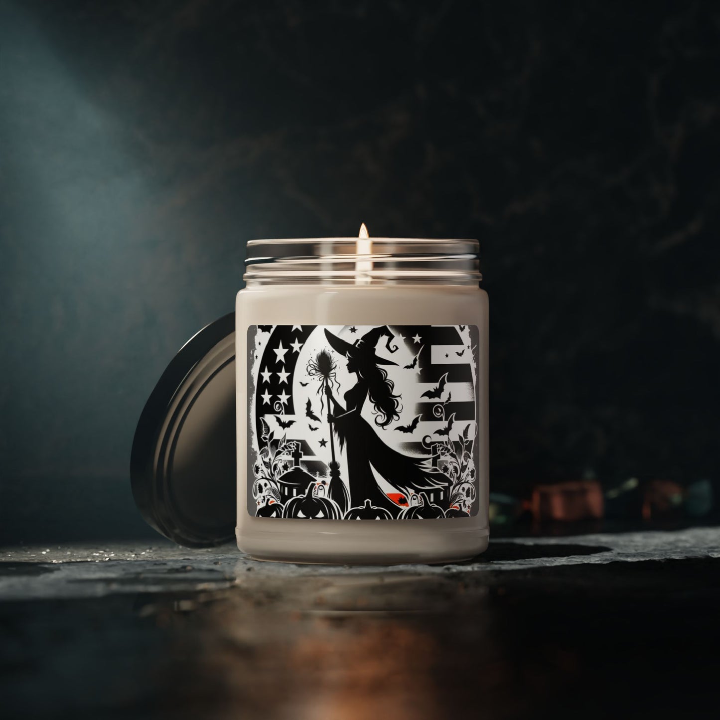 Flag Village Halloween Pretty Witch Scented Soy Candle, 9oz HW0041
