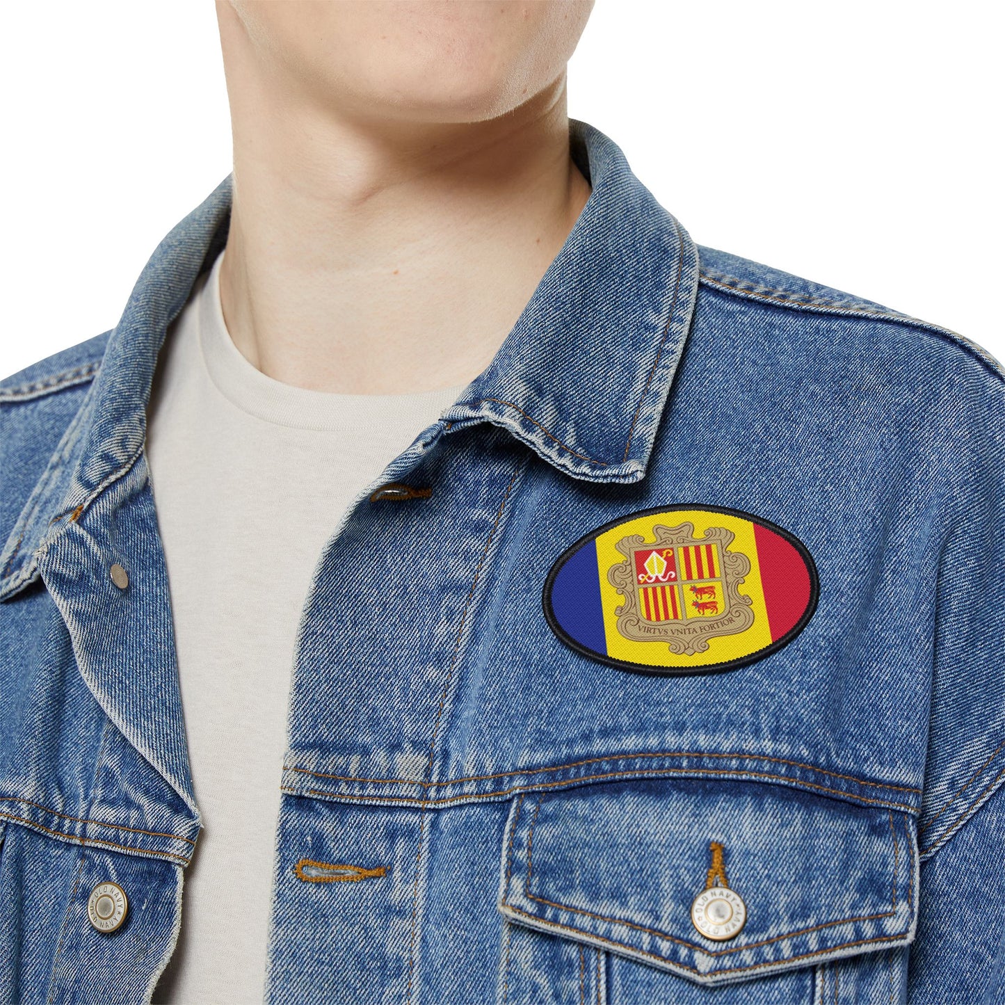 Flag Village Andorra Flag Embroidery Iron-On Patches