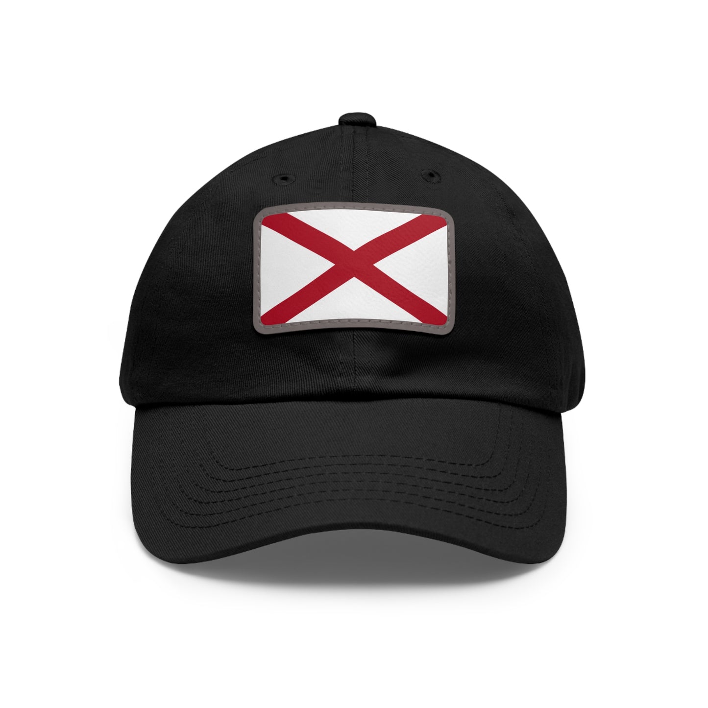 Flag Village USA Alabama State Flag Hat Cap with Leather Patch
