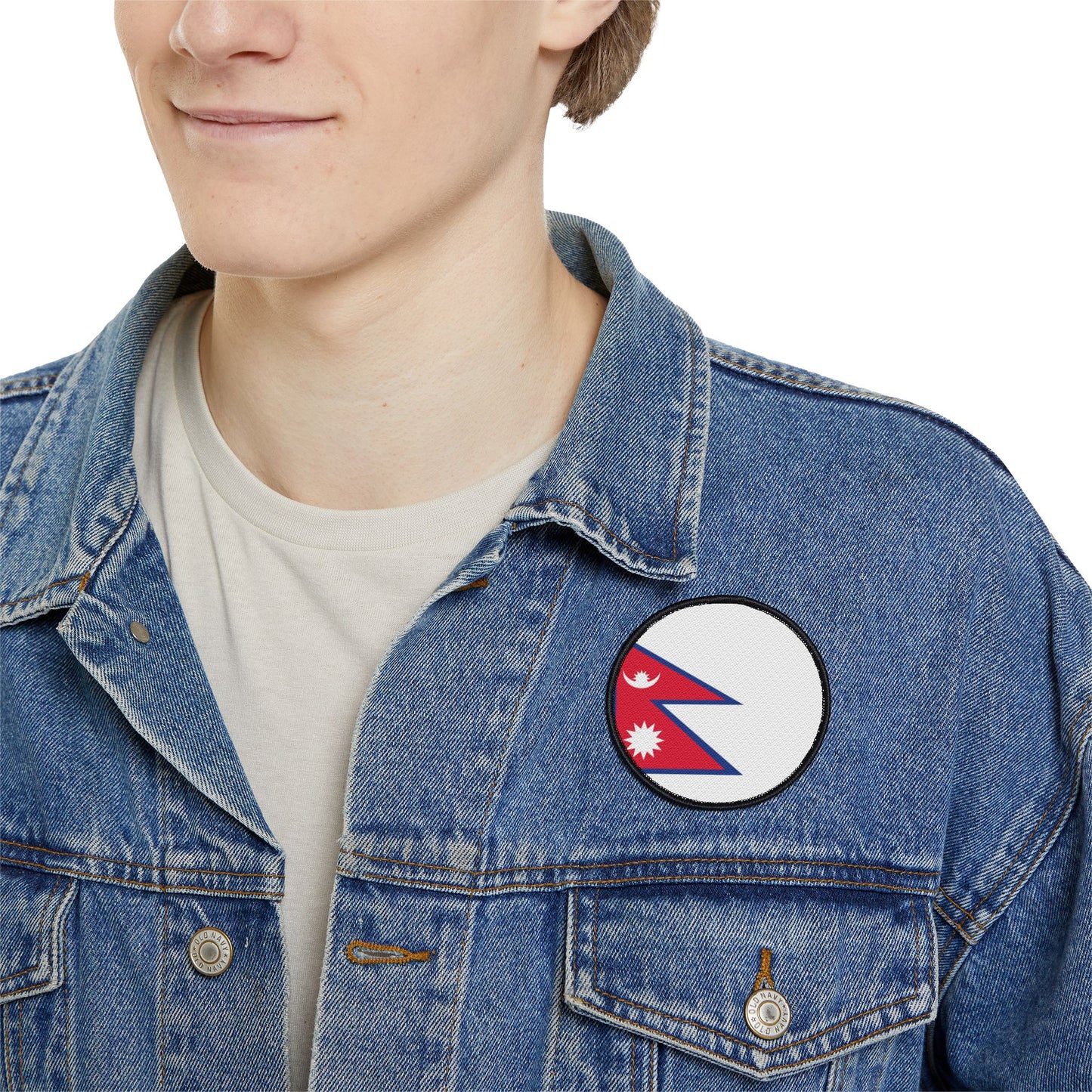 Flag Village Nepal Flag Embroidery Iron-On Patches