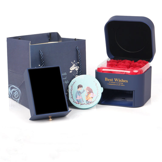 Flag Village Tanabata Romantic Valentine's Day Ring Pendant Gift Box