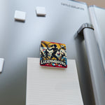 Flag Village Luxembourg Flag Sporting Porcelain Magnet, Square LUX0005
