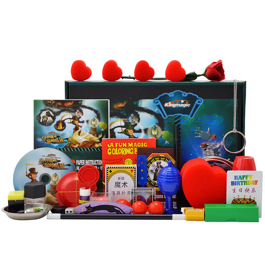 Flag Village Magic Props Set Big Gift Box Children's Educational Toys