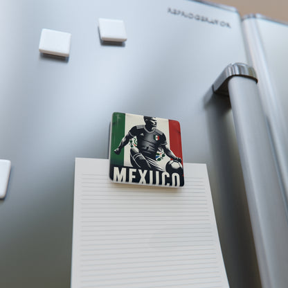 Flag Village MEXICO Flag Sporting Porcelain Magnet, Square MEX0006