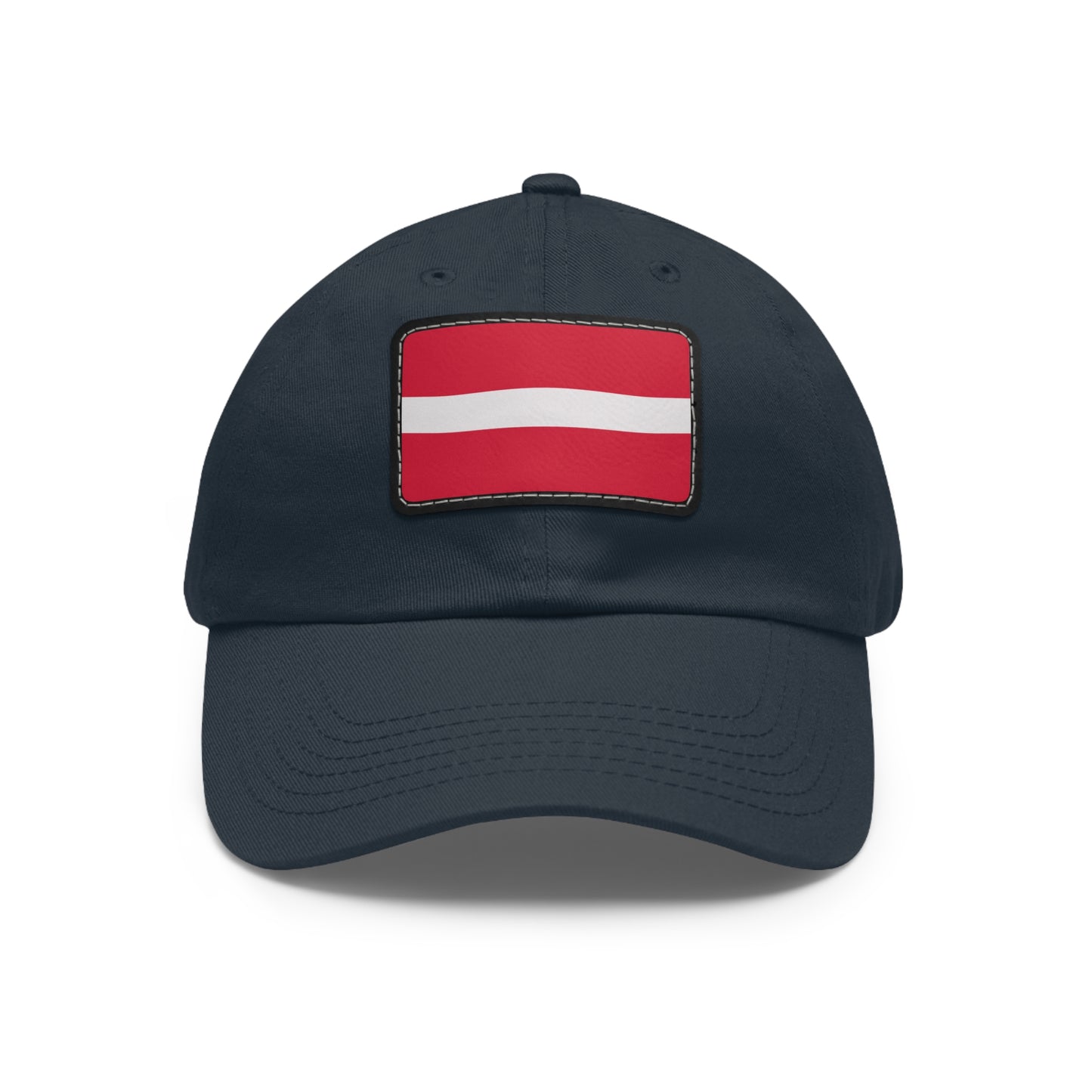 Flag Village Latvia Flag Hat Cap with Leather Patch