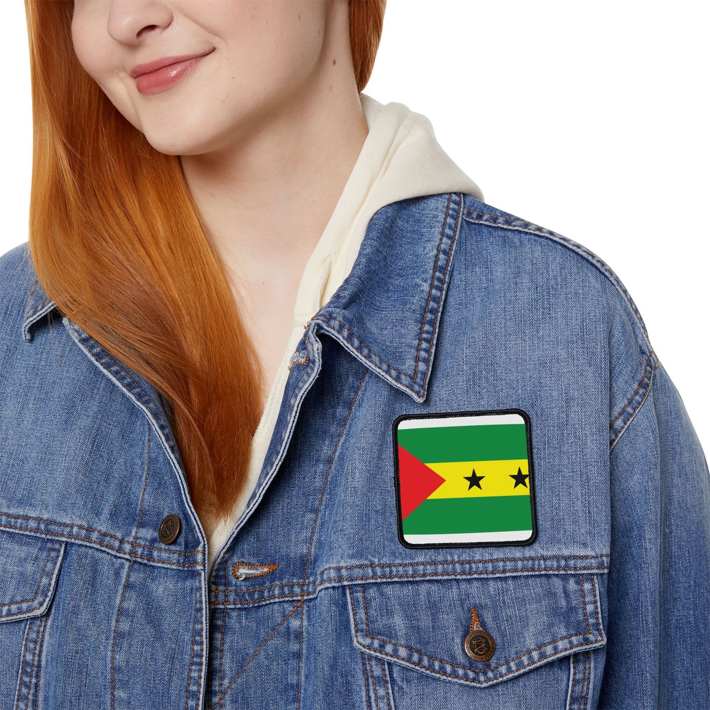 Flag Village Sao Tome And Principe Flag Embroidery Iron-On Patches