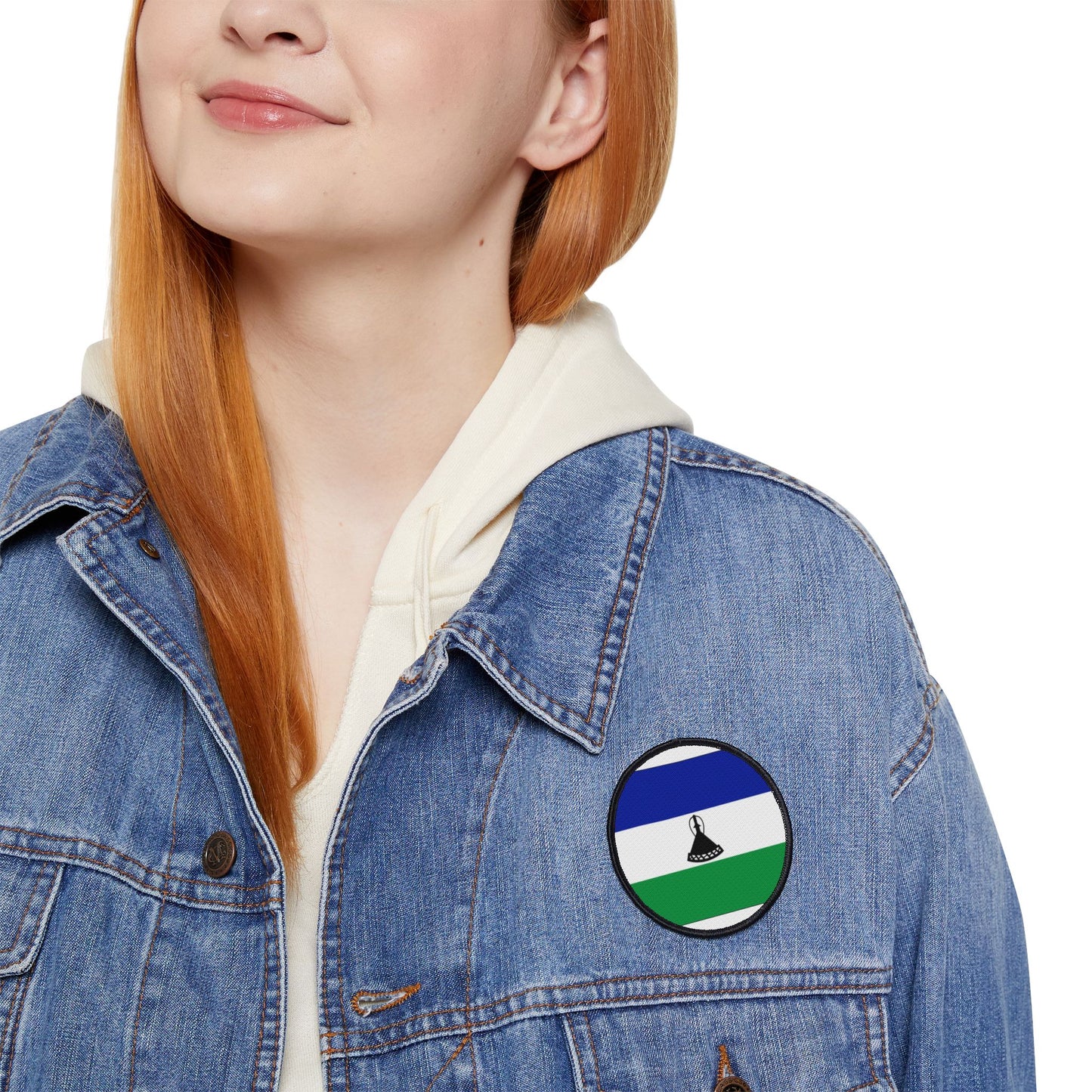 Flag Village Lesotho Flag Embroidery Iron-On Patches