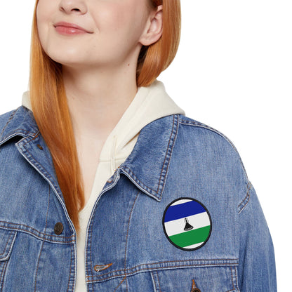 Flag Village Lesotho Flag Embroidery Iron-On Patches