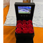 Flag Village Jewelry Real Rose Flower Drawer Gift Box