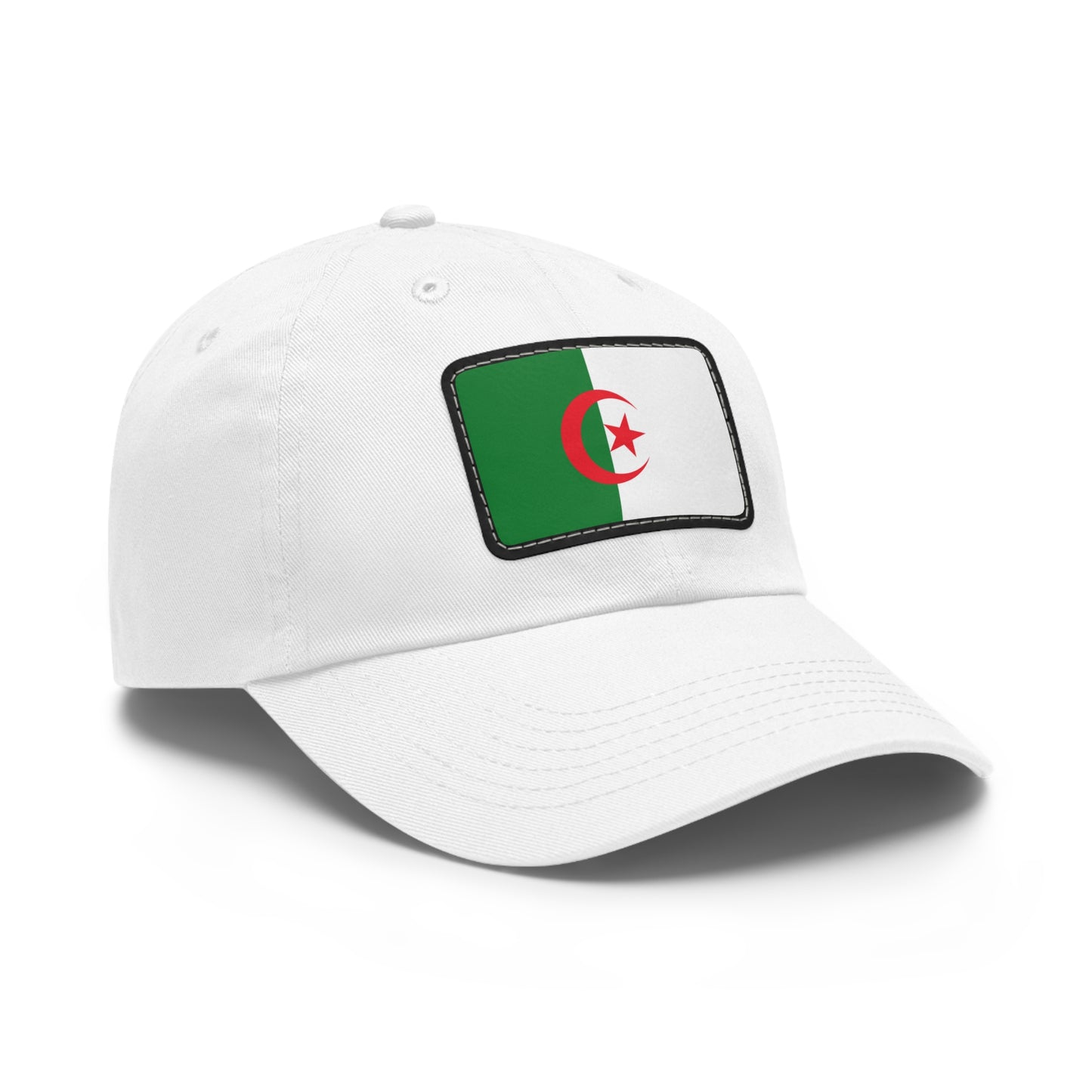 Flag Village Algeria Flag Hat Cap with Leather Patch