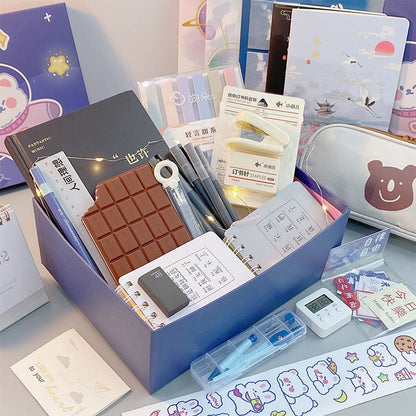 Flag Village Girl Students' Supplies Stationery Set Gift Box