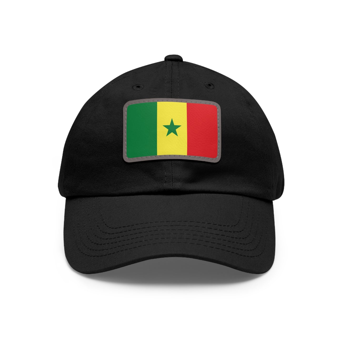 Flag Village Senegal Flag Hat Cap with Leather Patch