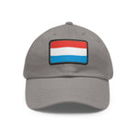 Flag Village Luxembourg Flag Hat Cap with Leather Patch