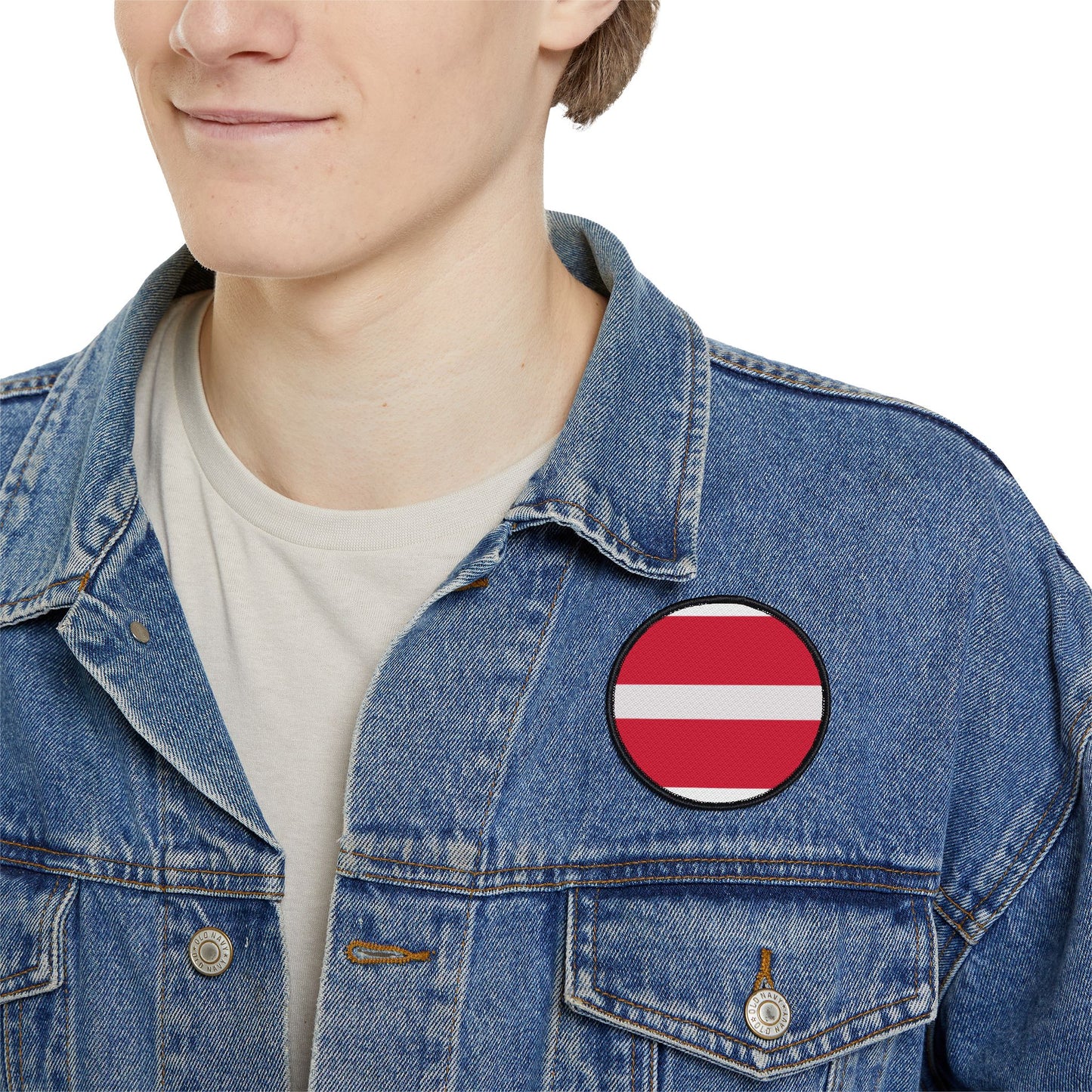 Flag Village Latvia Flag Embroidery Iron-On Patches