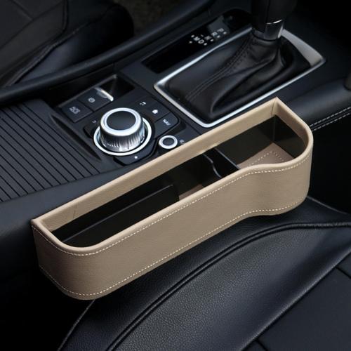 Flag Village Auto Tools PU Car Organizer Seat Gap Storage Box Car Seat Side Slit for Wallet Phone Coins Cigarette Keys Cards Car Accessories