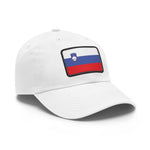 Flag Village Slovenia Flag Hat Cap with Leather Patch