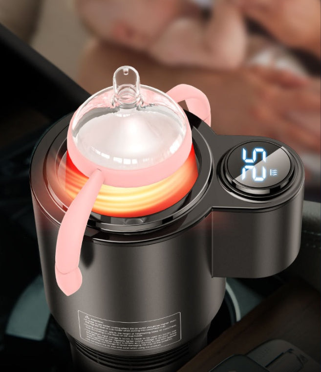 Flag Village Auto Tools USAMS US-ZB160 Digital Display Smart Car Heating Cooling Cup Car Accessories