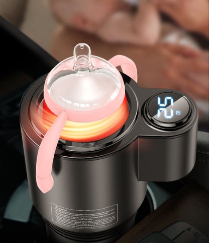Flag Village Auto Tools USAMS US-ZB160 Digital Display Smart Car Heating Cooling Cup Car Accessories