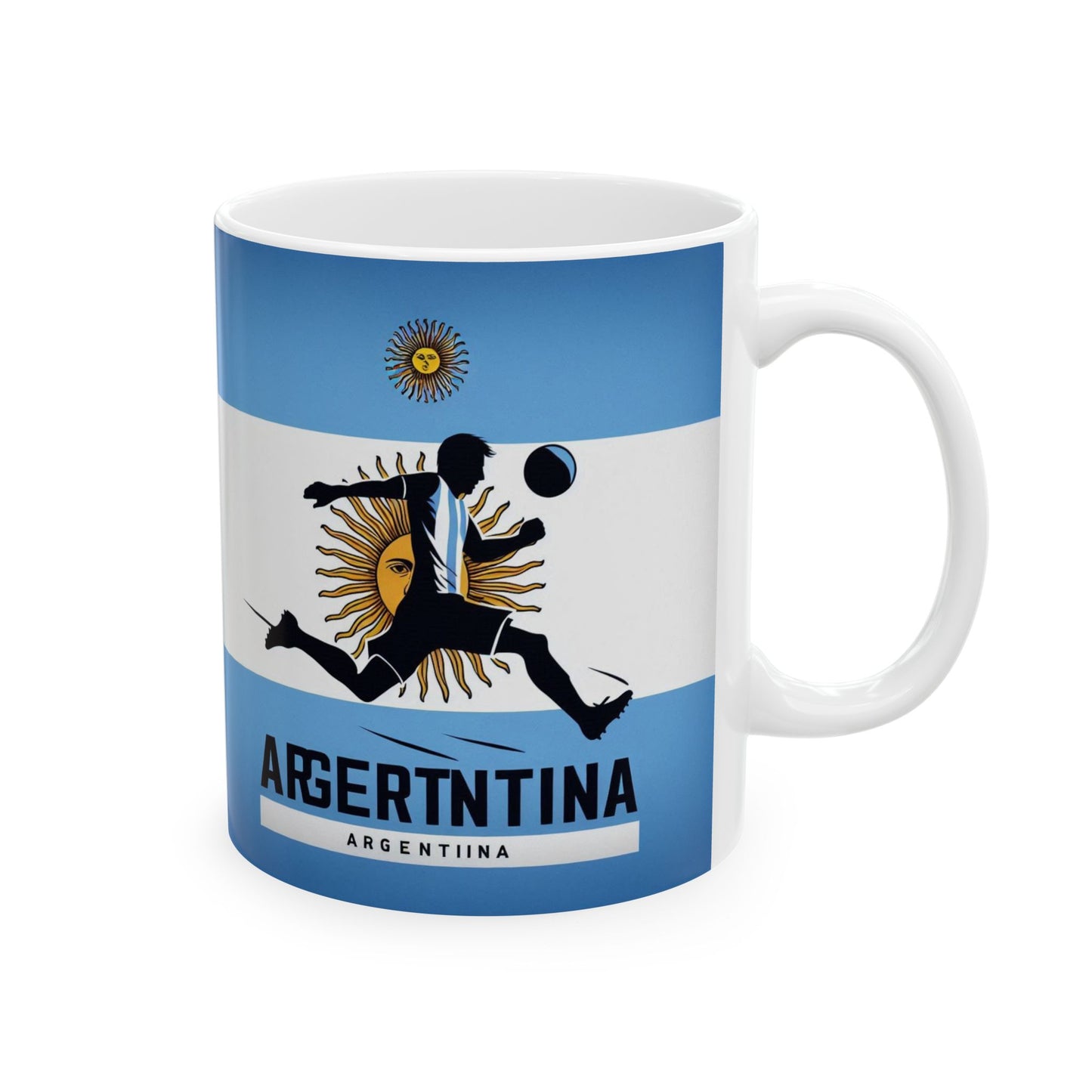 Flag Village ARGENTINA Sporting Flag Ceramic Coffee Mug 11oz ARG0005