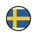 Flag Village Sweden Flag Embroidery Iron-On Patches