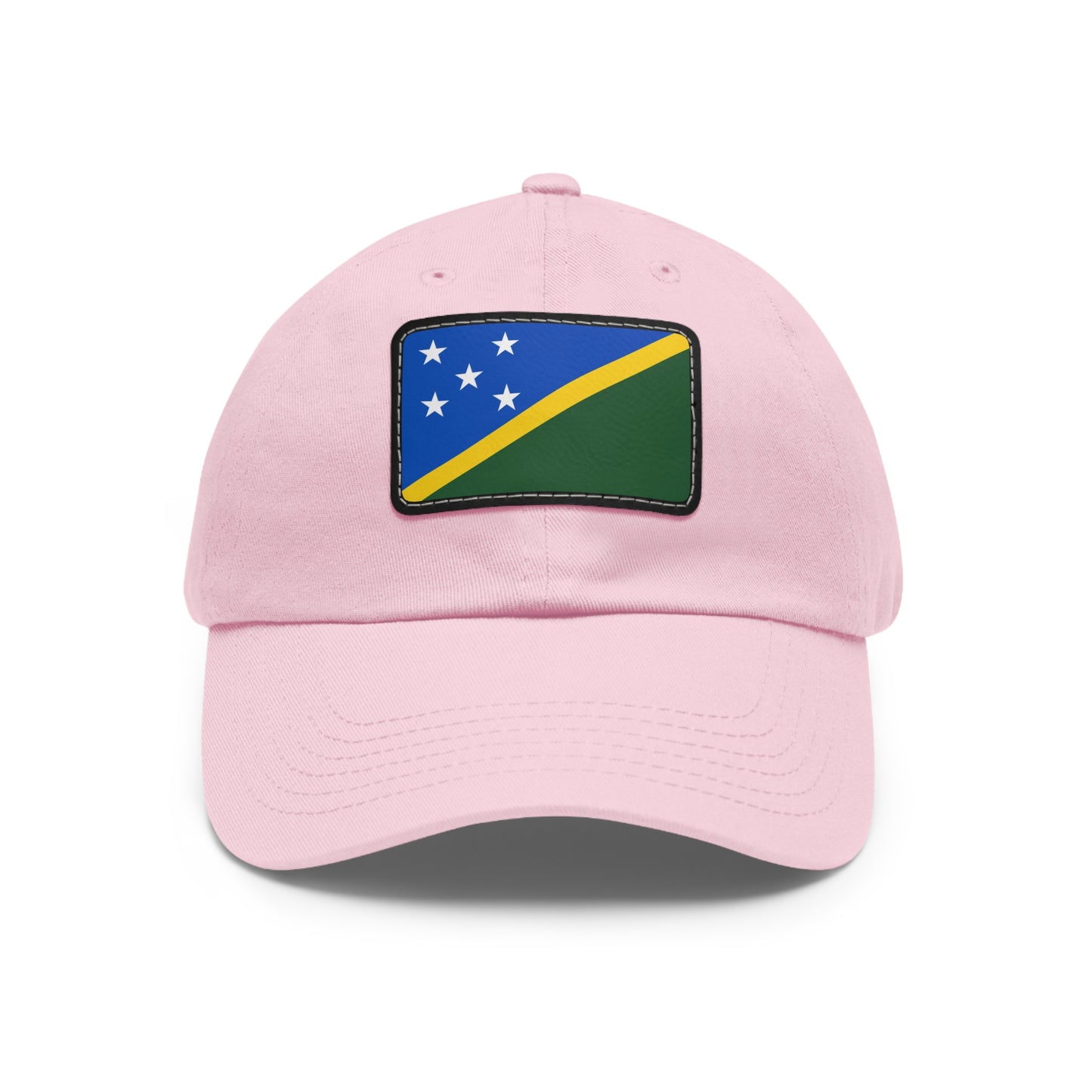 Flag Village Solomon Islands Flag Hat Cap with Leather Patch