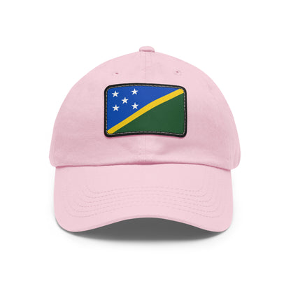 Flag Village Solomon Islands Flag Hat Cap with Leather Patch