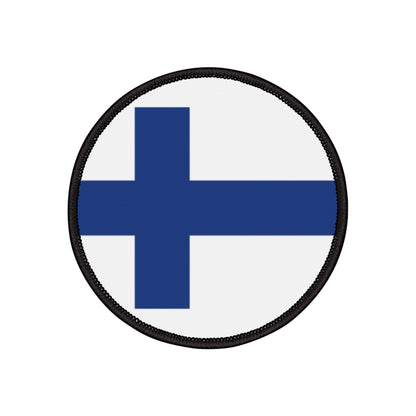 Flag Village Finland Flag Embroidery Iron-On Patches