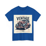 Flag Village USA Vintage Car Flag T-SHIRT Heavy Cotton Tee USA0019