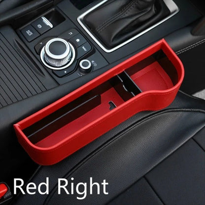 Flag Village Auto Tools PU Car Organizer Seat Gap Storage Box Car Seat Side Slit for Wallet Phone Coins Cigarette Keys Cards Car Accessories