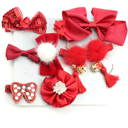 Flag Village Baby baby headwear set Christmas gift box
