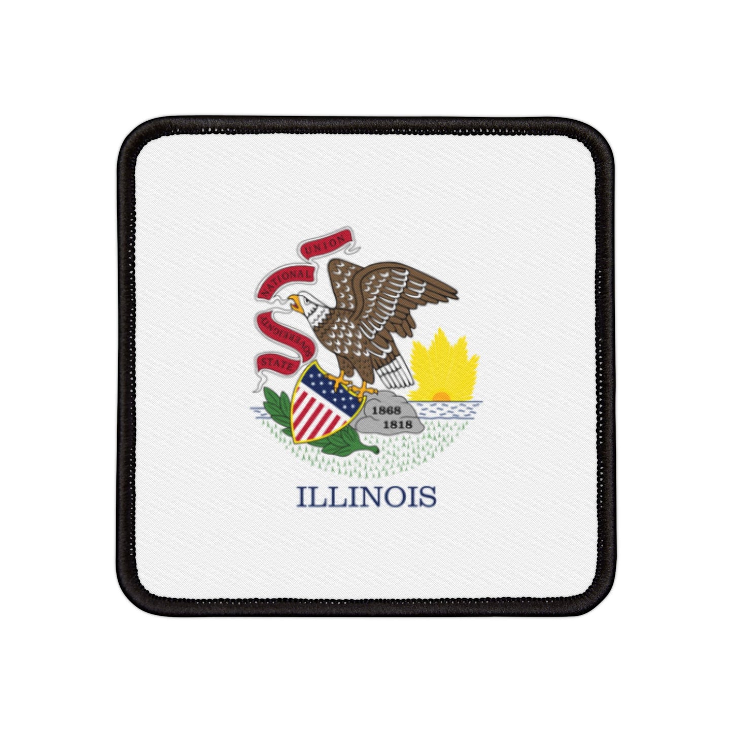 Flag Village Illinois State Flag Embroidery Iron-On Patches
