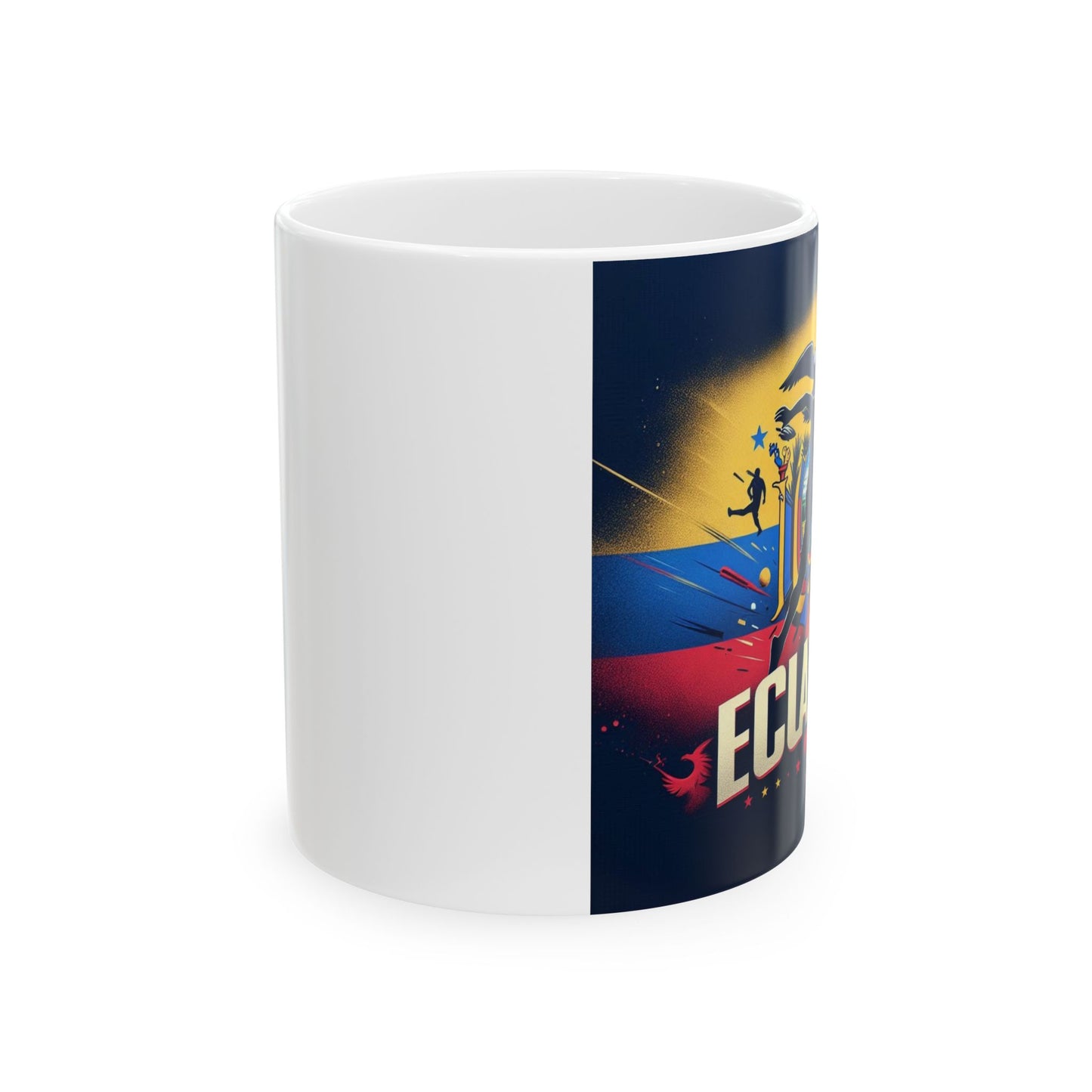 Flag Village Ecuador Sporting Flag Ceramic Coffee Mug 11oz ECU0003